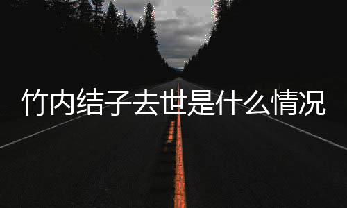 么情况 竹内竹内是什死亡是自杀吗去世结子结子原因