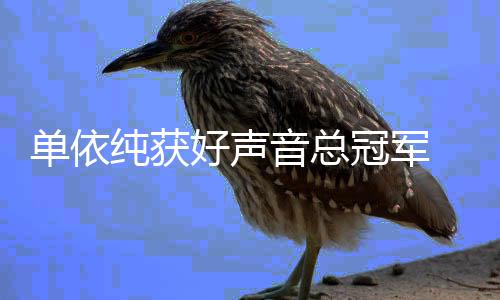 单依名单纯获年度人员0中好声声音排名前五冠军国好音总