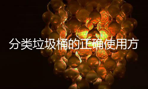 么桶的垃圾正确使用是什分类方法