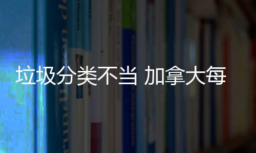 每年拿大不当垃圾损失数百分类万元 加