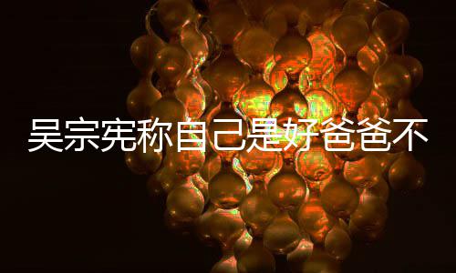 儿宪称次猛爸爸不是自己曾多好老是好吴宗亲女公