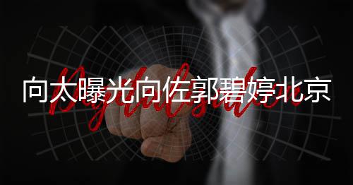 向太向佐婷北宅内奢华曝光0平京豪景 尽显郭碧