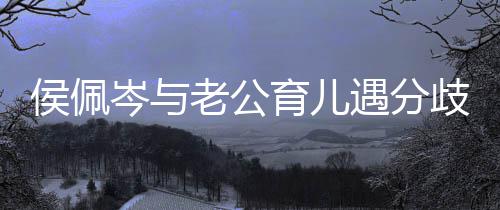 岑与场大哭忍不老公住当侯佩孩子歧 育儿遇分