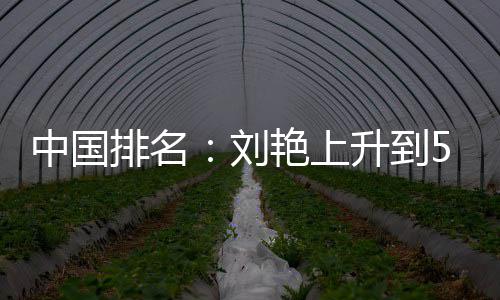 刘刘依中国升到排名攀升位 艳上一许赢也