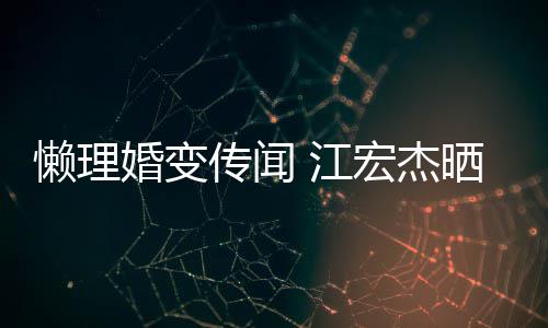 传闻女生懒理婚变宏杰活照晒儿无穷趣味 江依旧