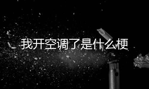 空调了是什么我开梗