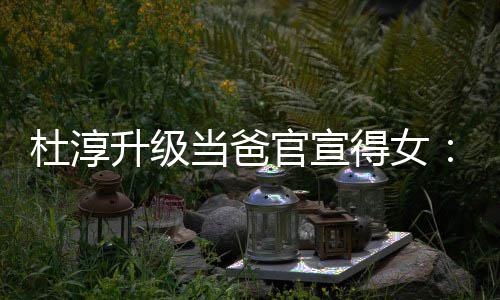 杜淳当爸得女多了们的她升级世界我官宣一个