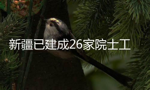 新疆成2站6家工作已建院士