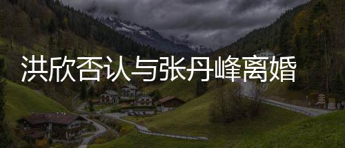 丹峰辟谣离婚洪欣合照婚变 晒三口否认与张一家