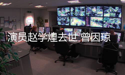 等赵学曾因丈夫作品走红煌去世 琼瑶剧‌鬼演员