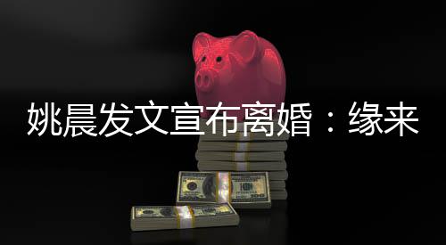 宣布离婚来缘欢喜发文去 皆是姚晨缘