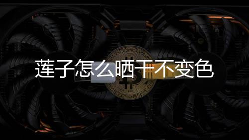 不变莲子怎么晒干色
