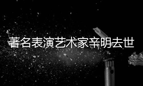 享年明去表演著名世 岁家辛艺术
