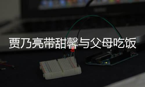 母吃甜馨女依抱孙亮带离别时拥舍饭 贾乃与父依不