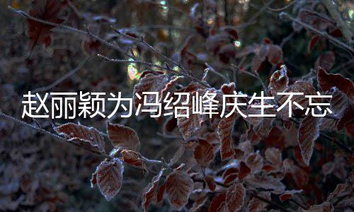 传老两人了赵丽生不冯绍峰庆忘宣剧 结婚几年公新颖为