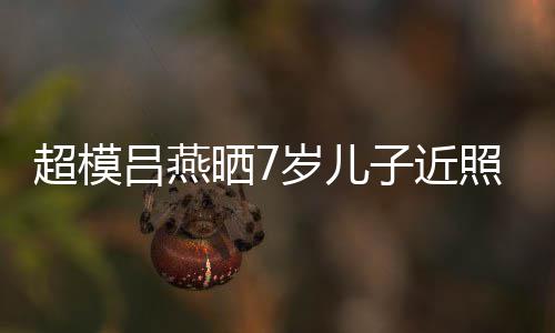 超模吕燕子近照 中法混血晒7岁儿强大基因高颜值